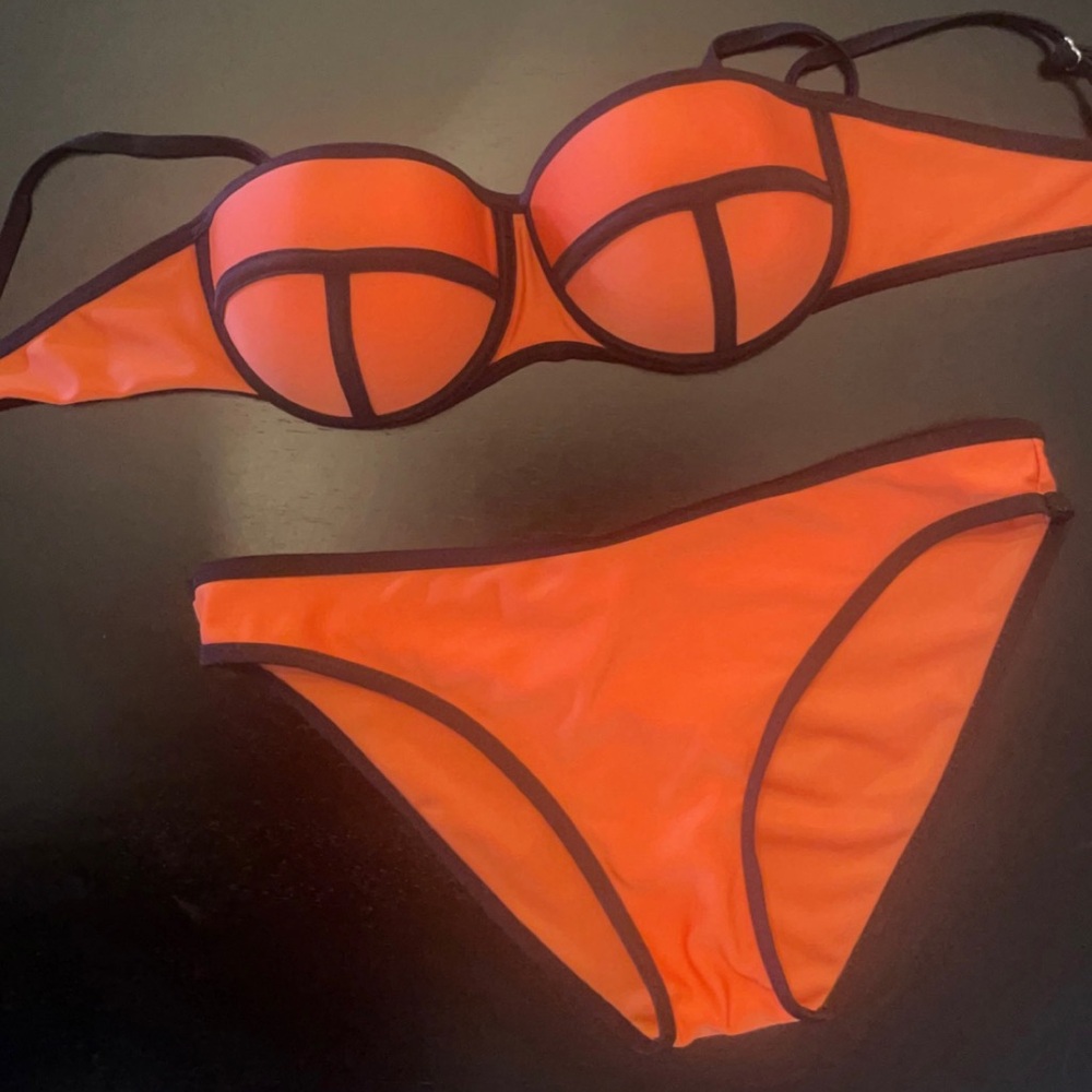 Orange trendy bikini
